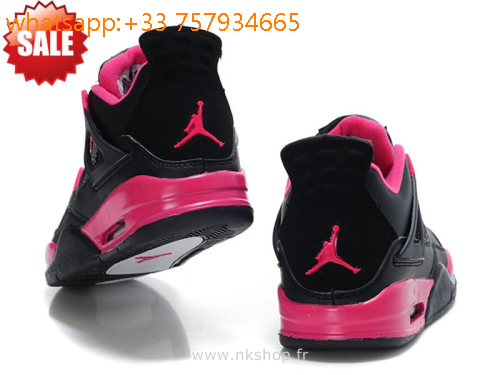basket jordan femme noir et rose