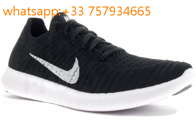 nike free rn flyknit noir