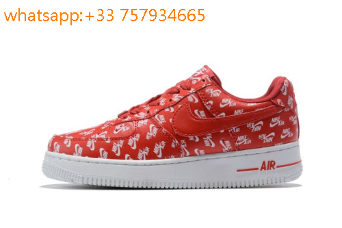 air force 1 rouge et blanche homme