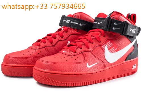 Nike air force 1 07 femme rouge sale